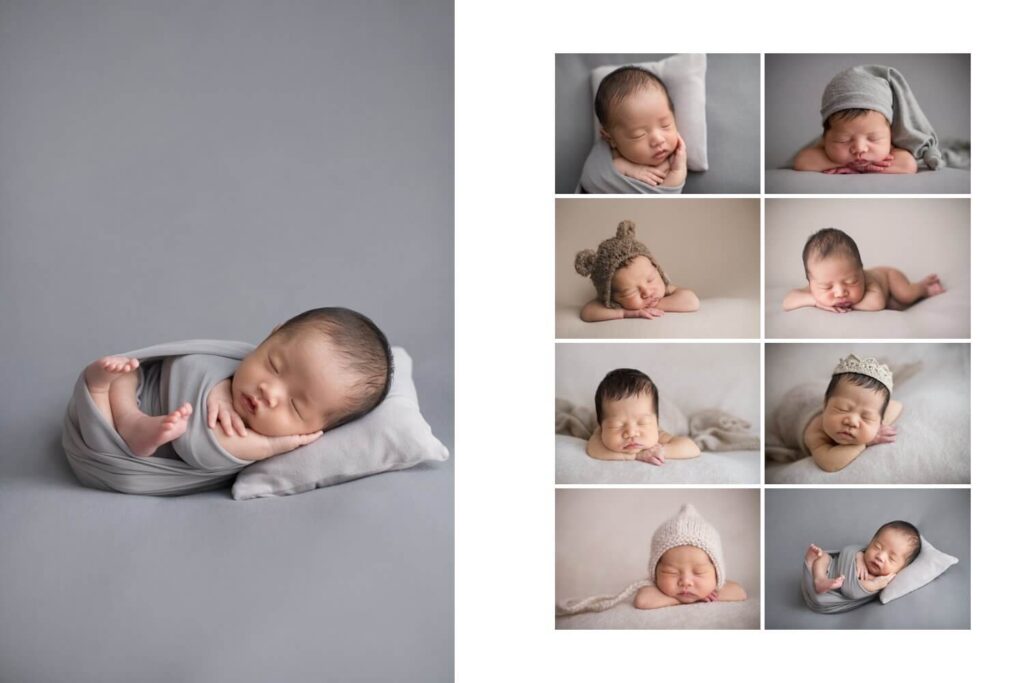 Newborn Photography collage 9